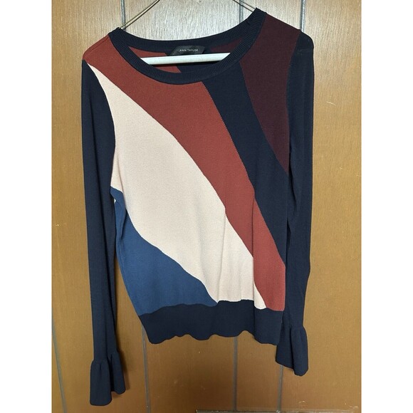 Ann Taylor Women’s Colorblocked Sweater size M - Picture 3 of 4